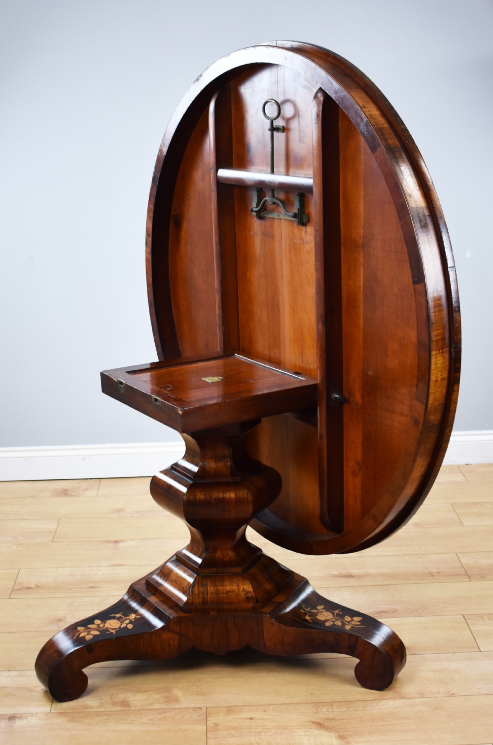 Early Victorian Rosewood Marquetry Breakfast Table View XII