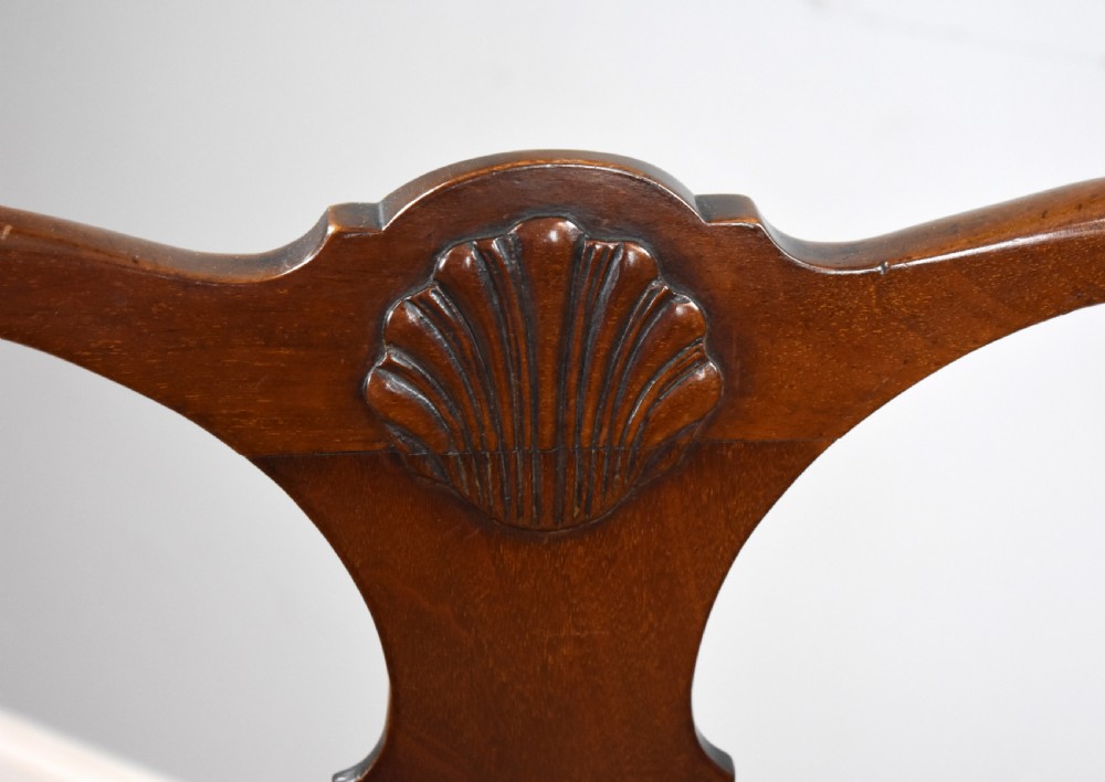 Set of 8 Queen Anne Style Mahogany Dining Chairs View V