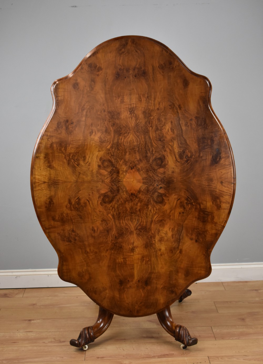 Victorian Burr Walnut Breakfast Table