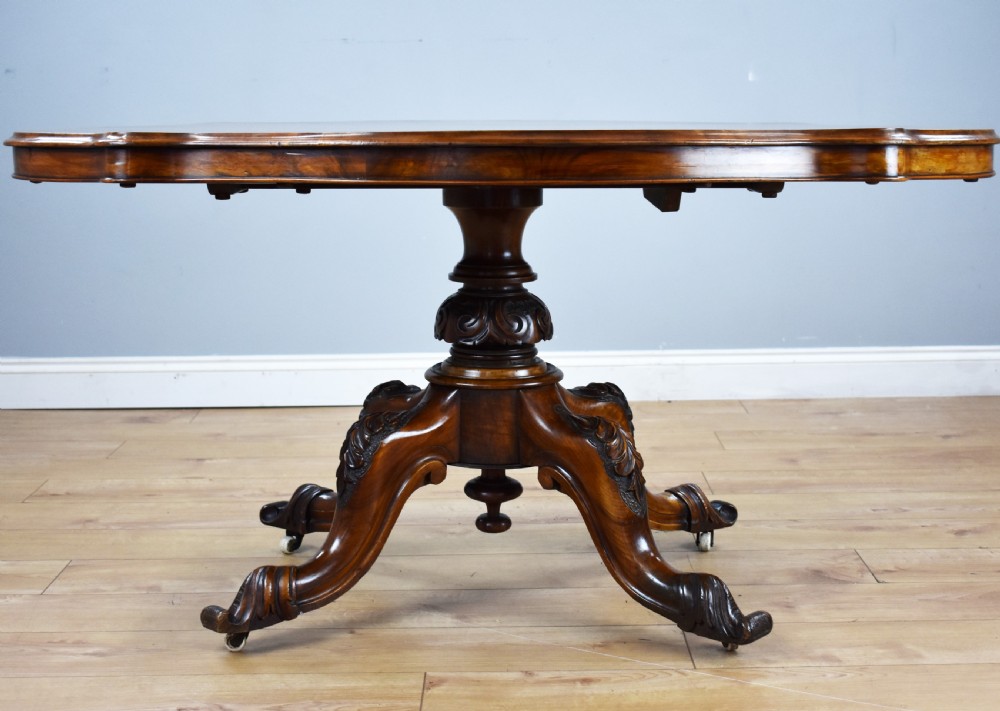 Victorian Burr Walnut Breakfast Table View III