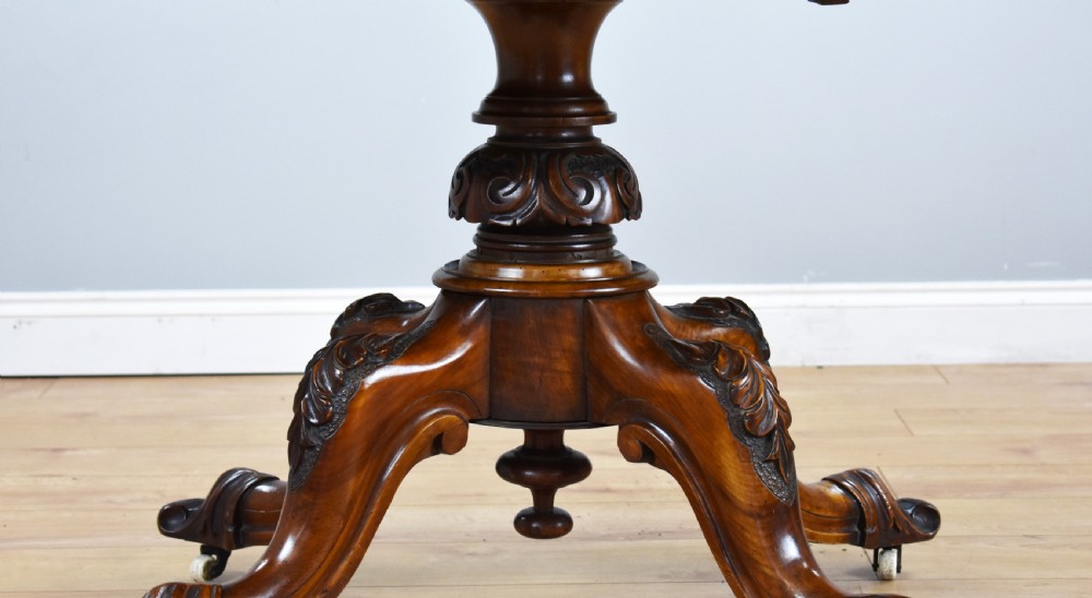 Victorian Burr Walnut Breakfast Table View IV