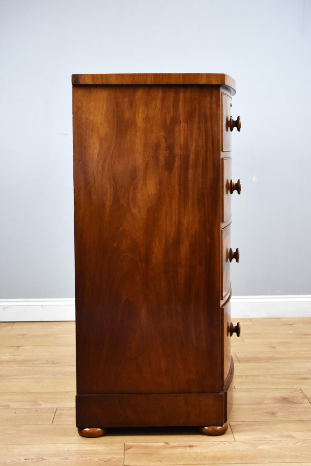 Victorian Flame Mahogany Chest of Drawers View III