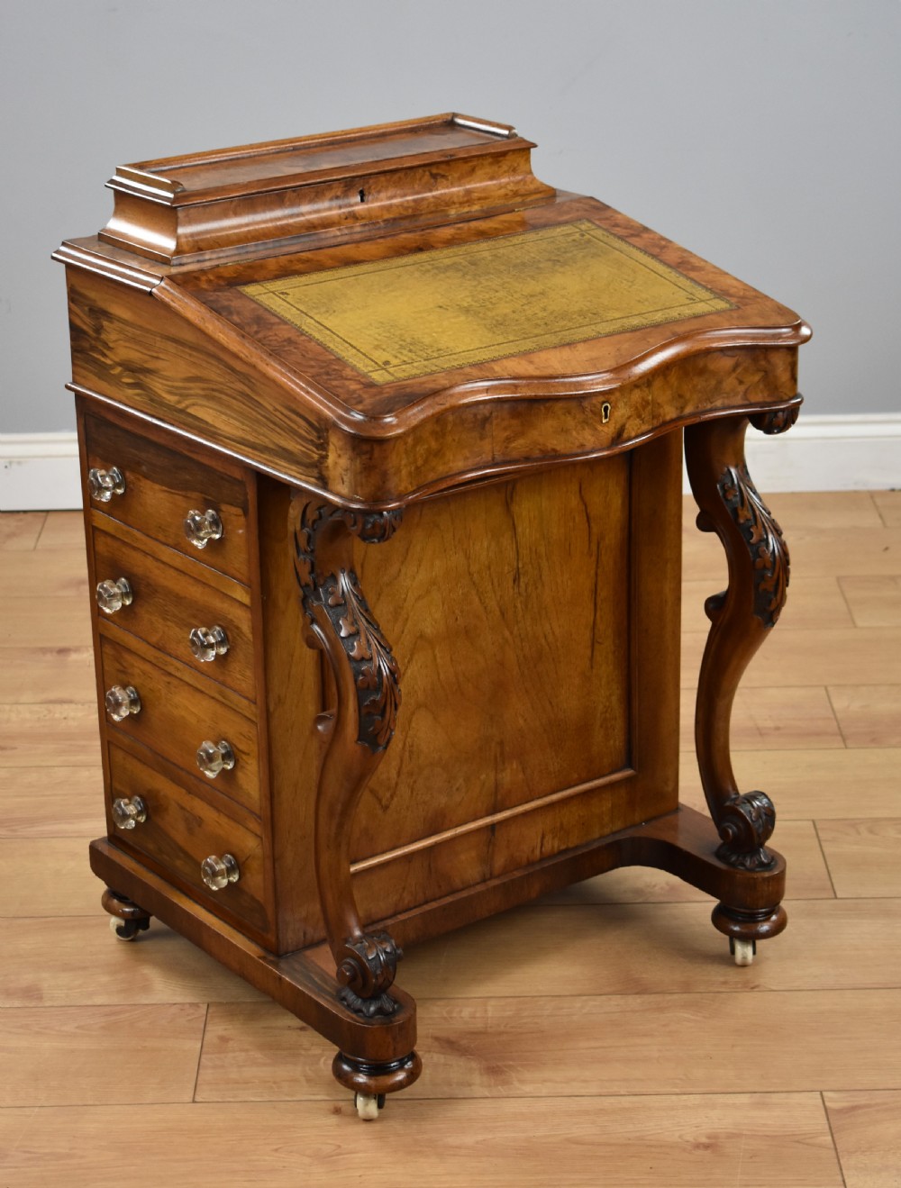 Victorian Burr Walnut Davenport View II
