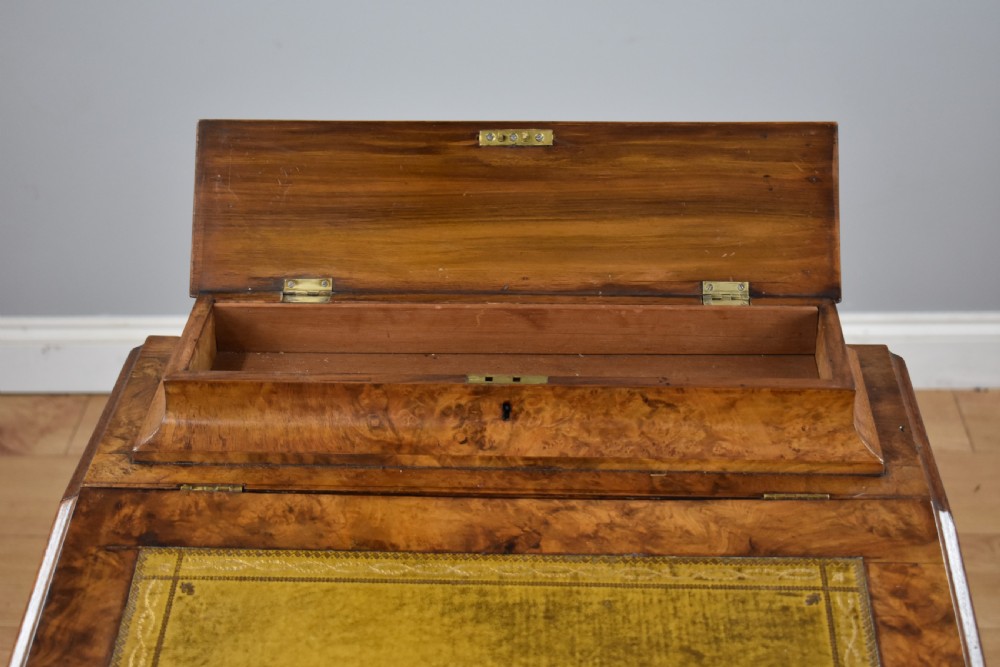 Victorian Burr Walnut Davenport View V