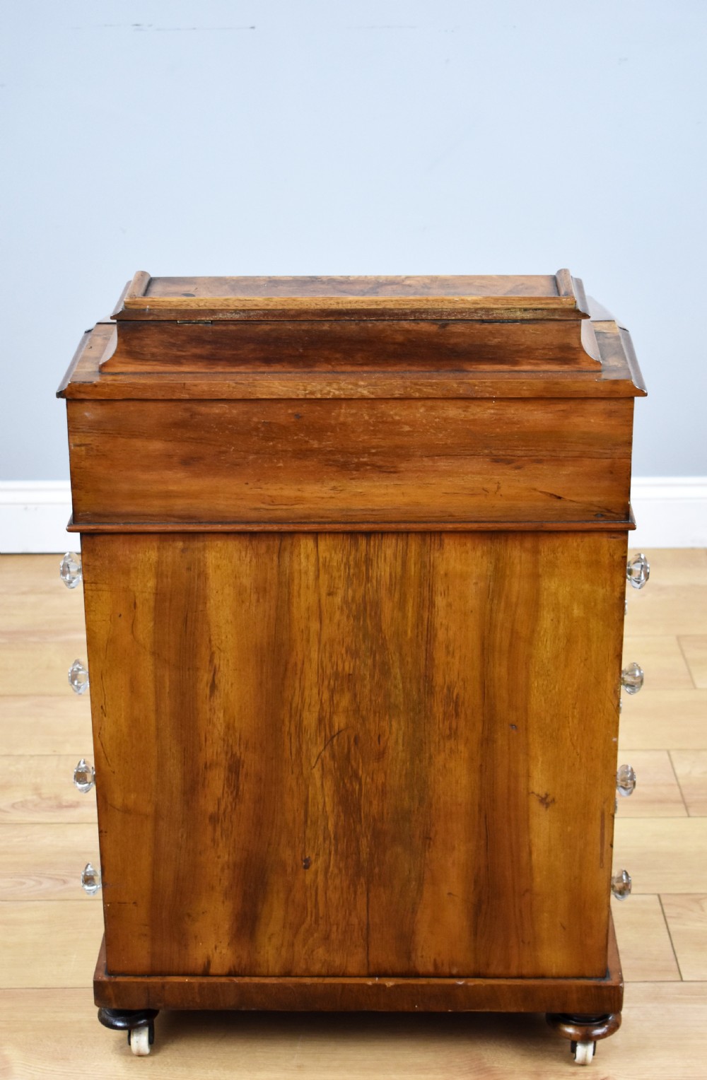 Victorian Burr Walnut Davenport View VIII