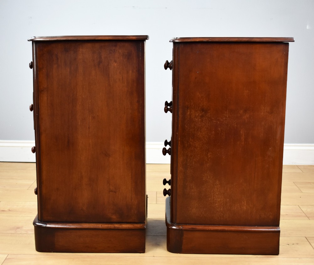 Pair of Victorian Mahogany Bedside Chests View IV