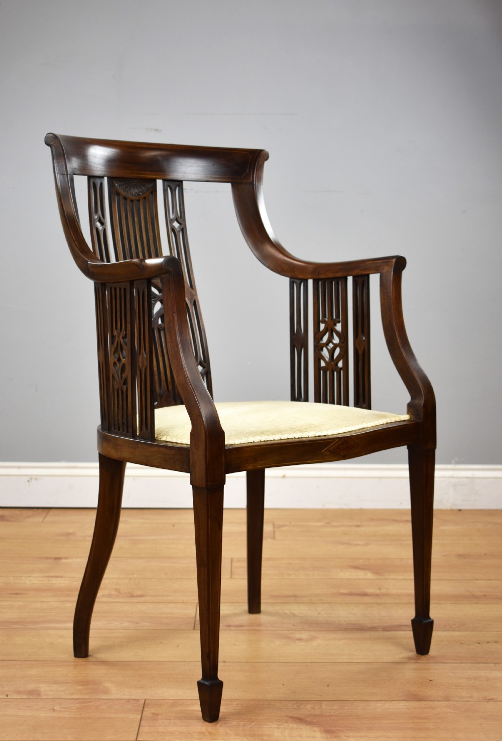 Edwardian Mahogany Desk Chair
