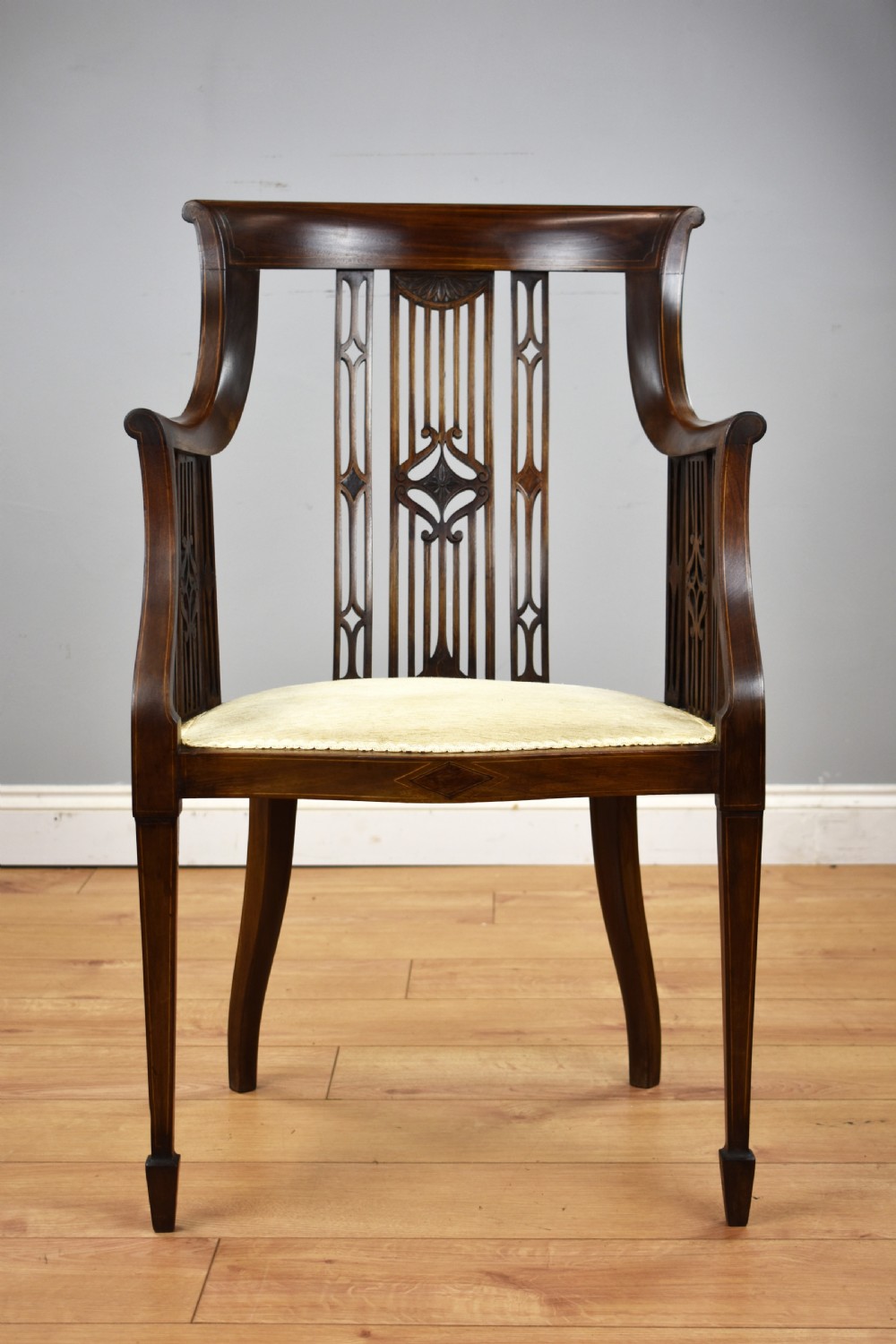Edwardian Mahogany Desk Chair View II
