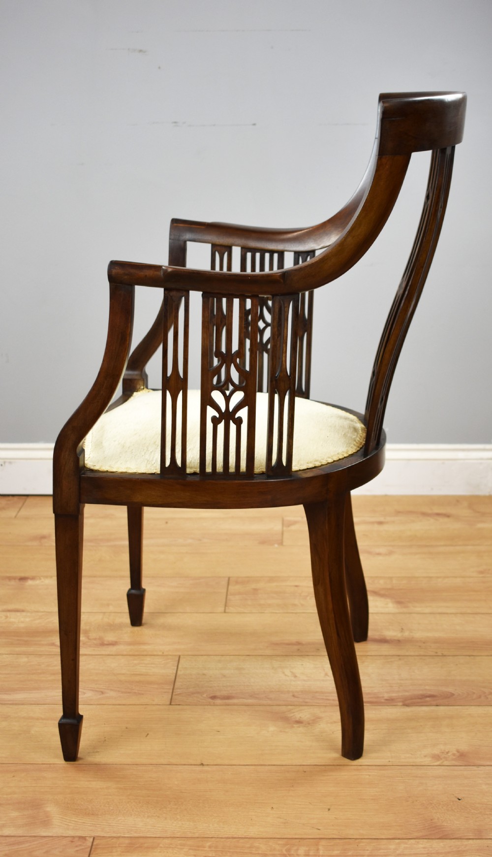 Edwardian Mahogany Desk Chair View V