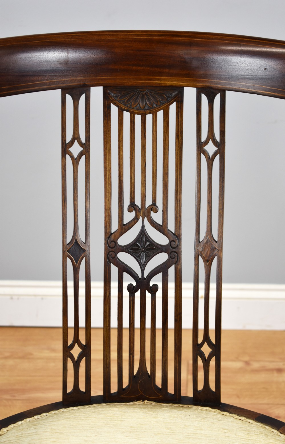 Edwardian Mahogany Desk Chair View VI