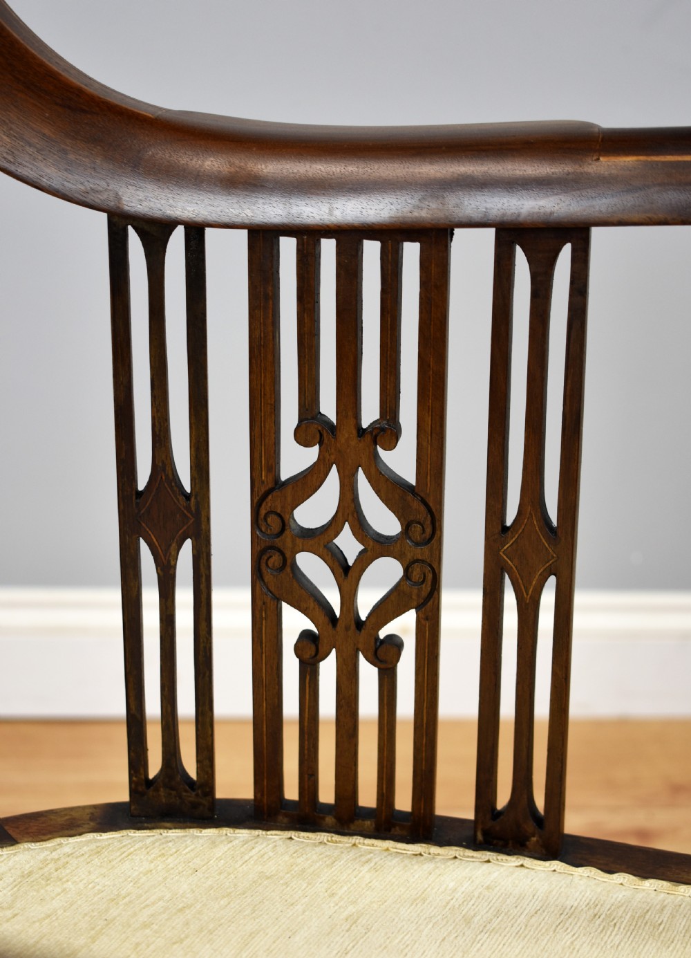 Edwardian Mahogany Desk Chair View VII