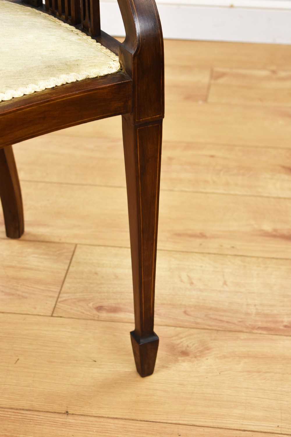 Edwardian Mahogany Desk Chair View IX