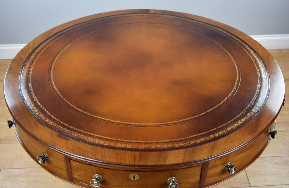 Victorian Mahogany Drum Table View III