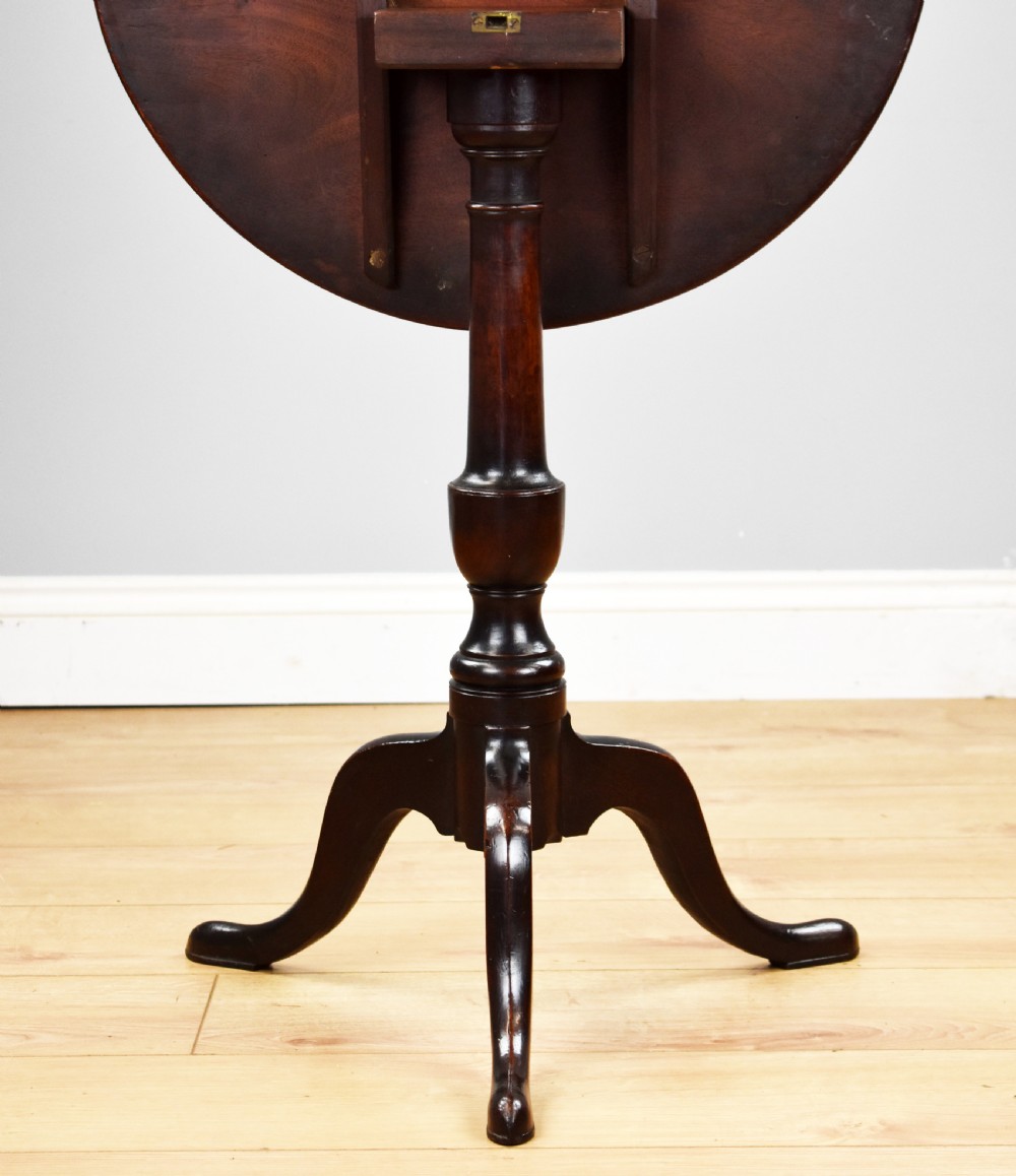 George III Mahogany Tripod Table View V