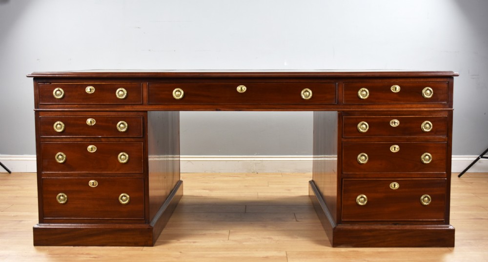 Victorian Mahogany Partners Desk View II