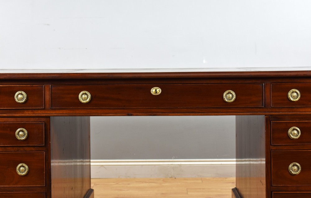 Victorian Mahogany Partners Desk View IV