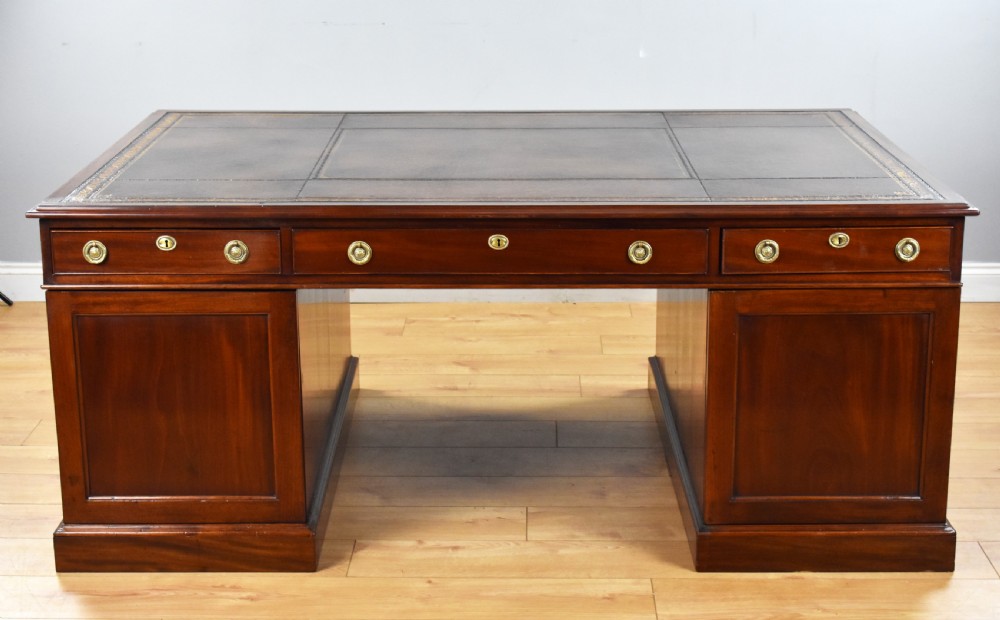 Victorian Mahogany Partners Desk View VII