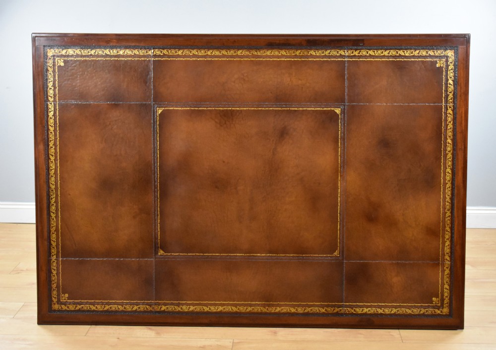 Victorian Mahogany Partners Desk View XI