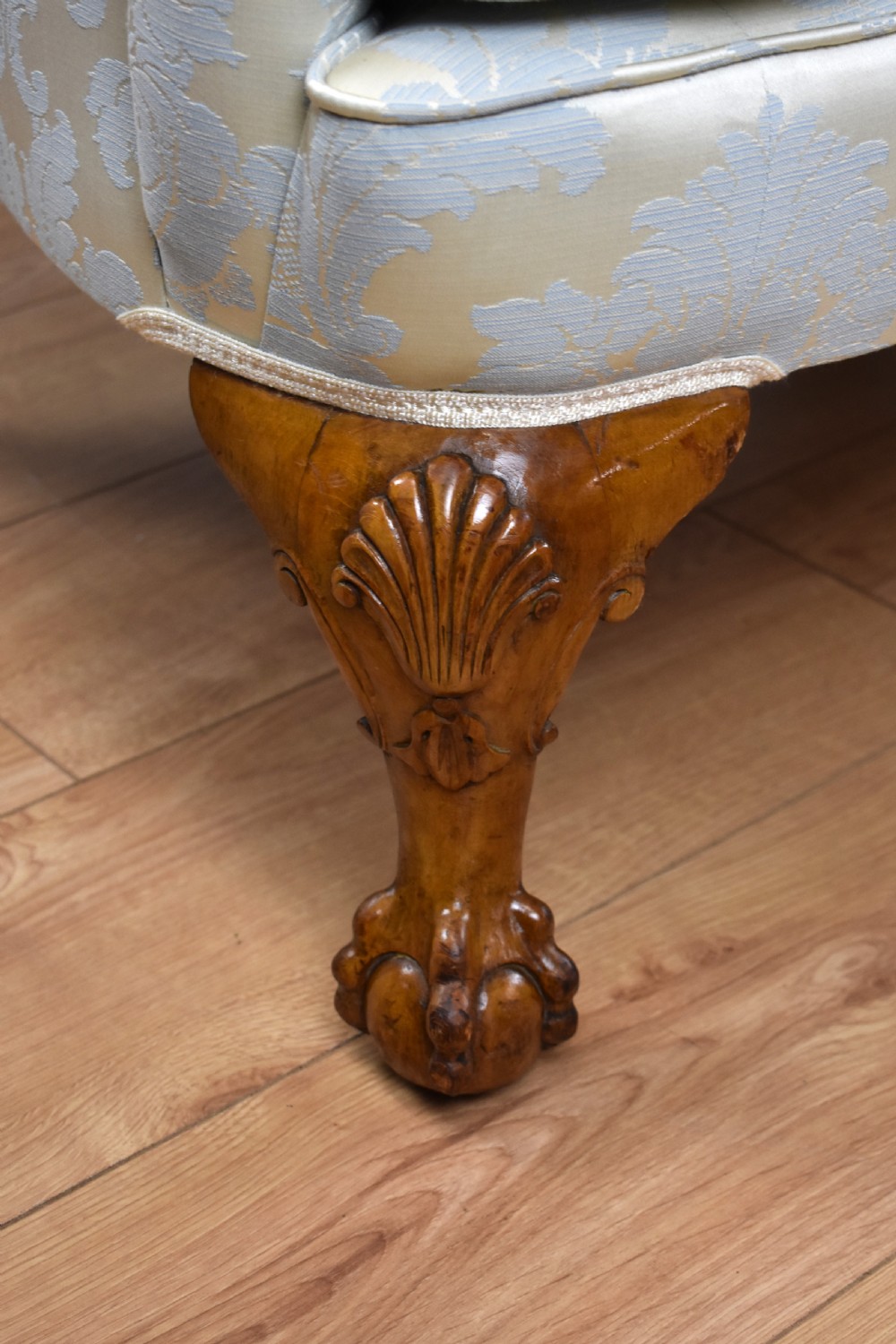 Antique Queen Anne Style Sofa View IX