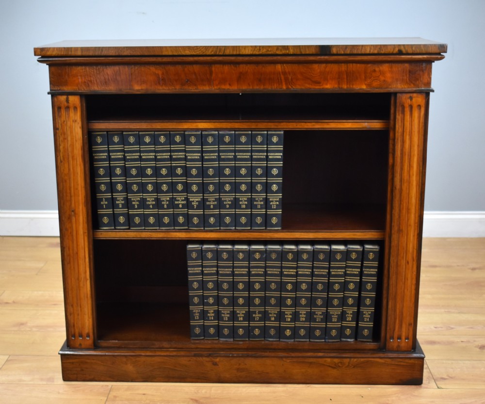 Early Victorian Rosewood Open Bookcase
