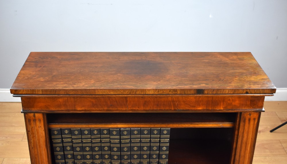 Early Victorian Rosewood Open Bookcase View III