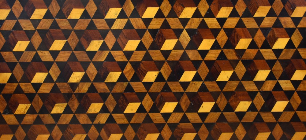Victorian Walnut and Parquetry Inlaid Coffee Table View V