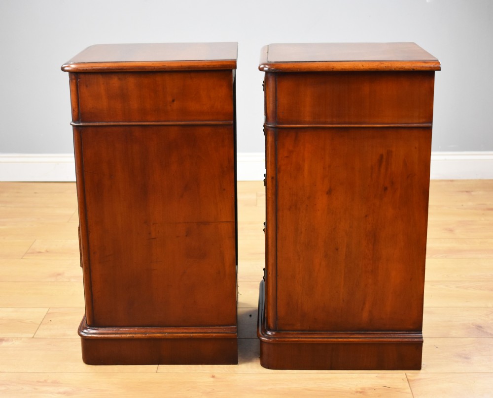 Pair of Victorian Mahogany Bedside Chests View III