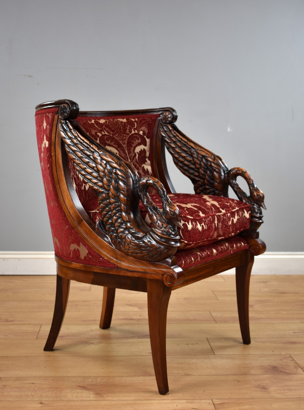 Pair of French Empire Style Tub Chairs View VI