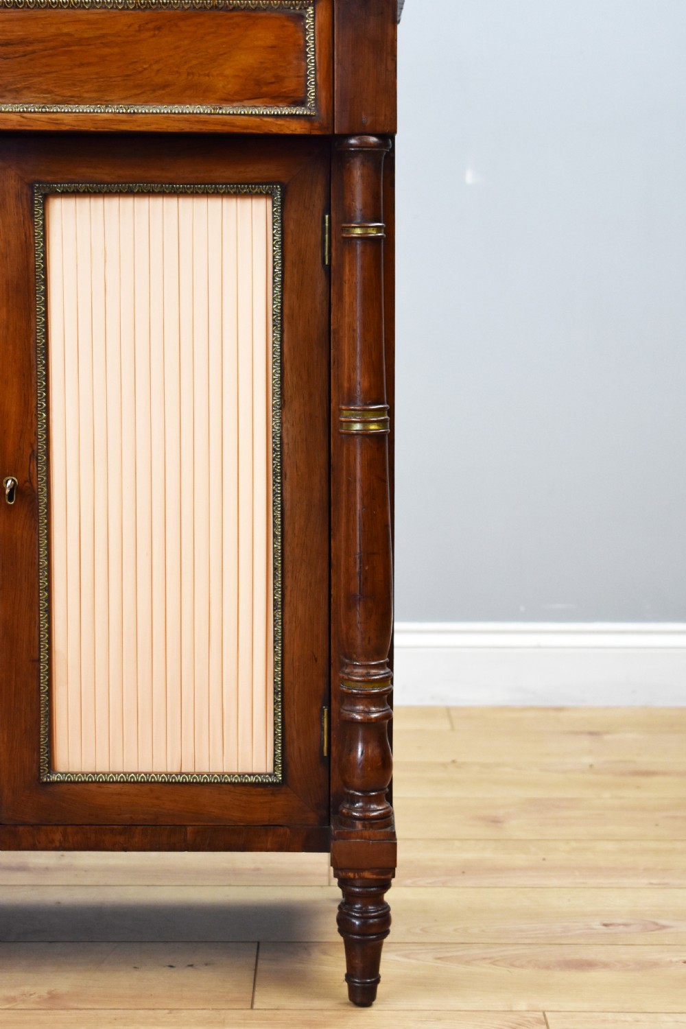 Regency Rosewood and Brass Inlaid Chiffonier  View IV