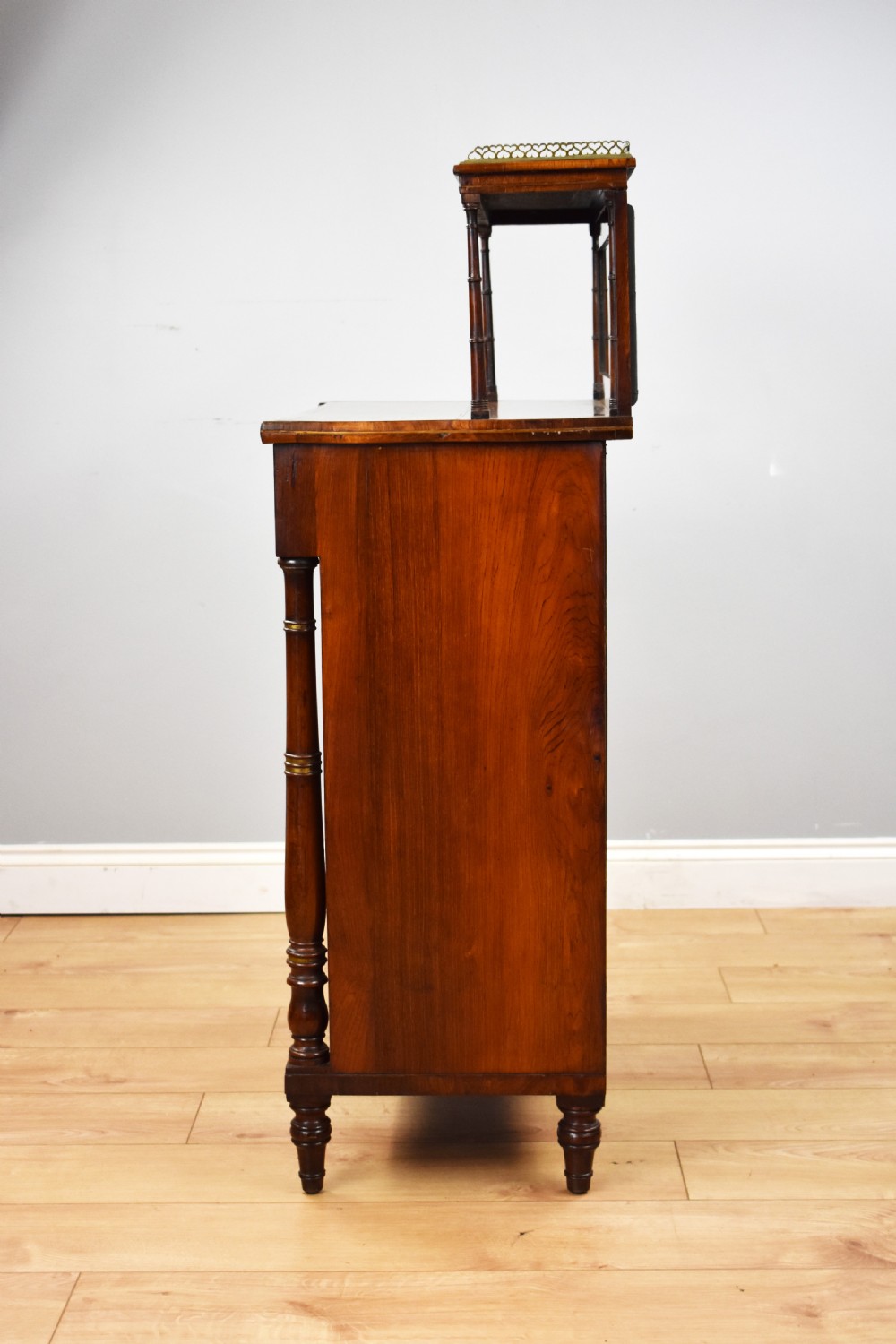 Regency Rosewood and Brass Inlaid Chiffonier  View VI