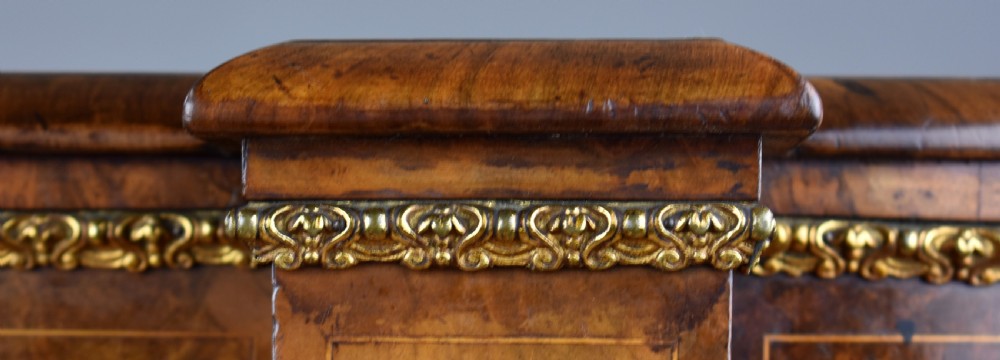 Victorian Burr Walnut Inlaid Credenza View VIII