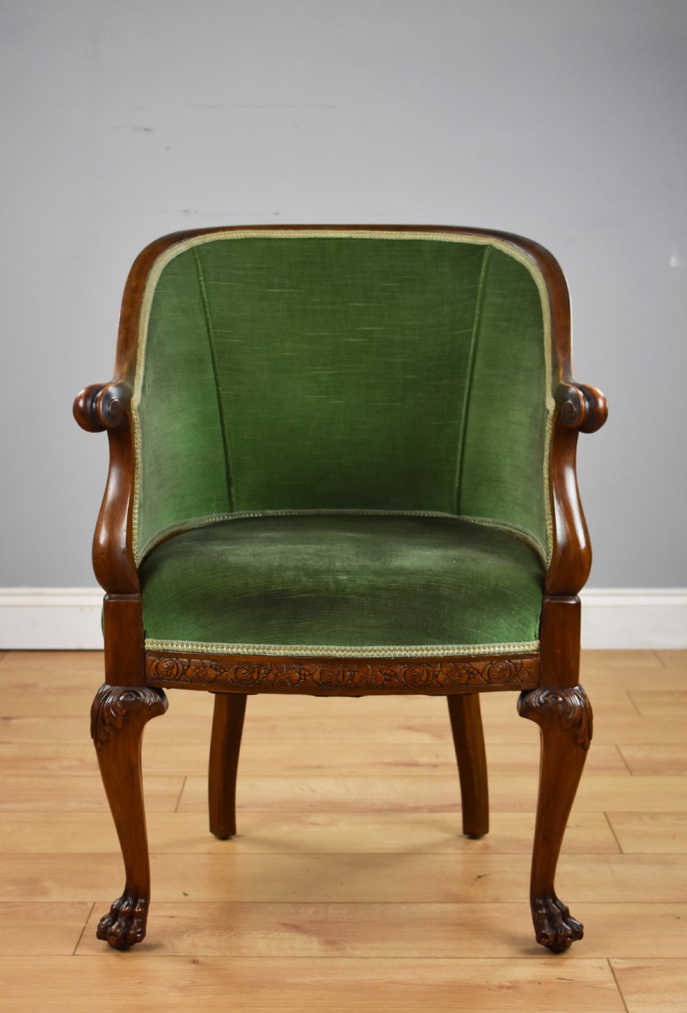 Antique Mahogany Desk Chair View II
