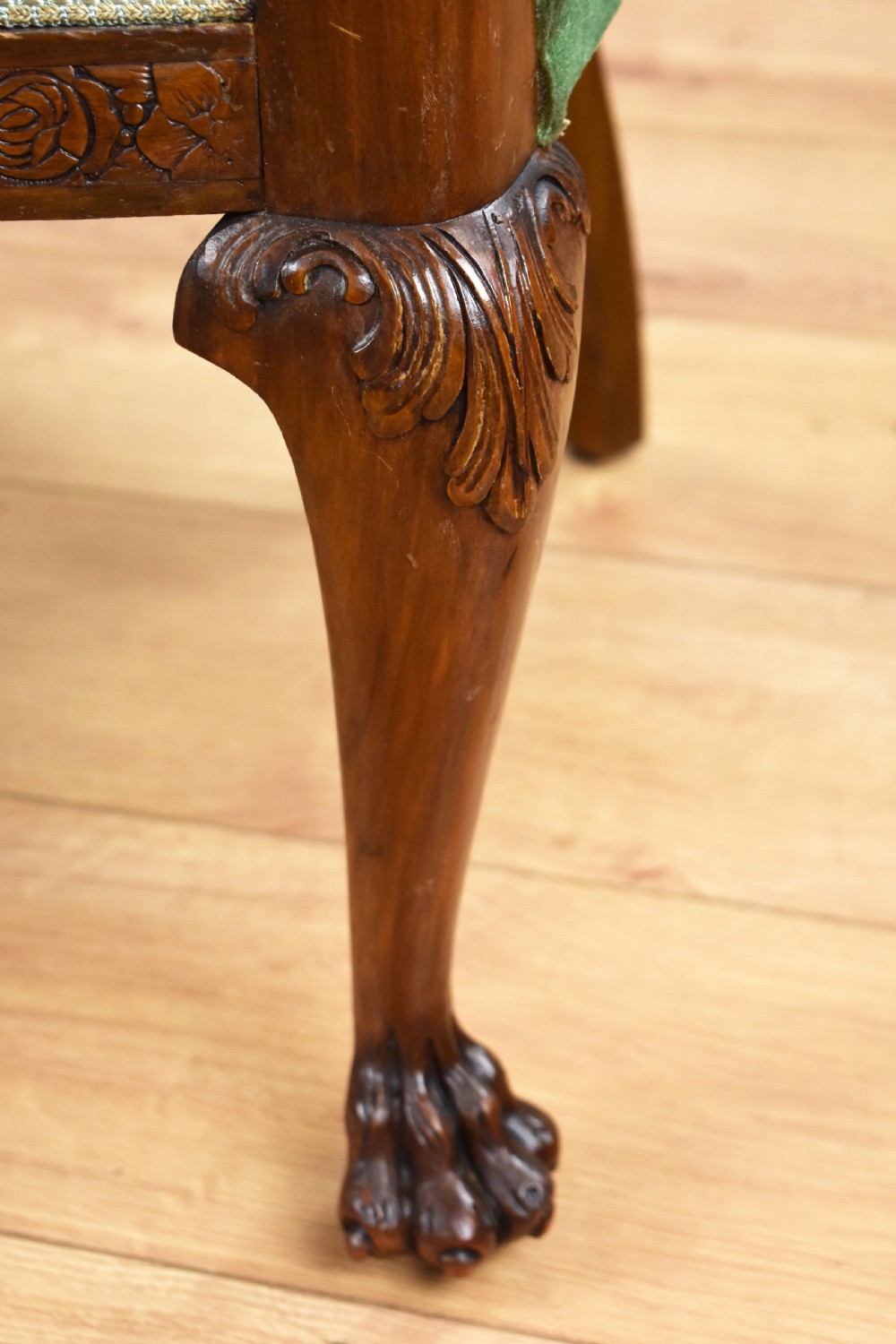 Antique Mahogany Desk Chair View VII
