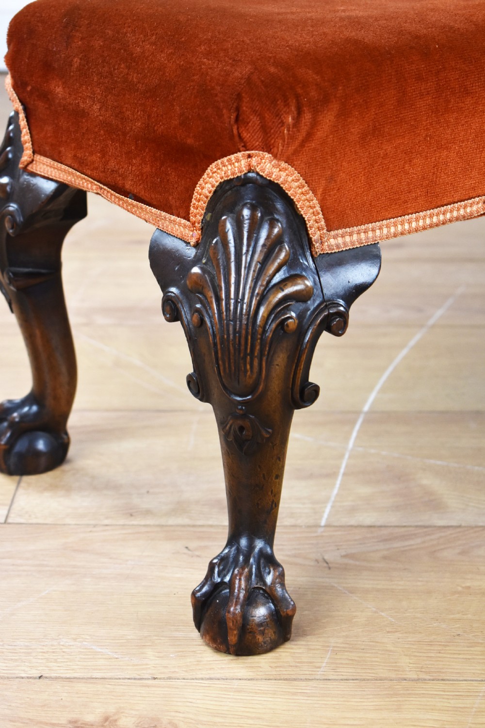 Queen Anne Style Foot Stool View II
