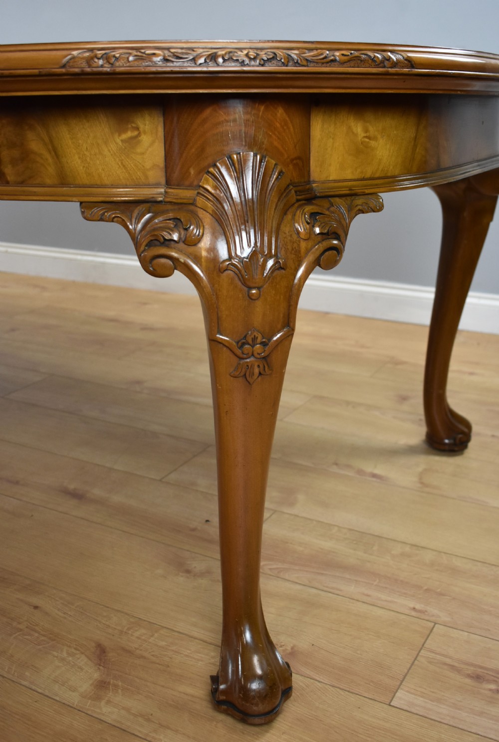 Antique Figured Walnut Dining Table View VIII
