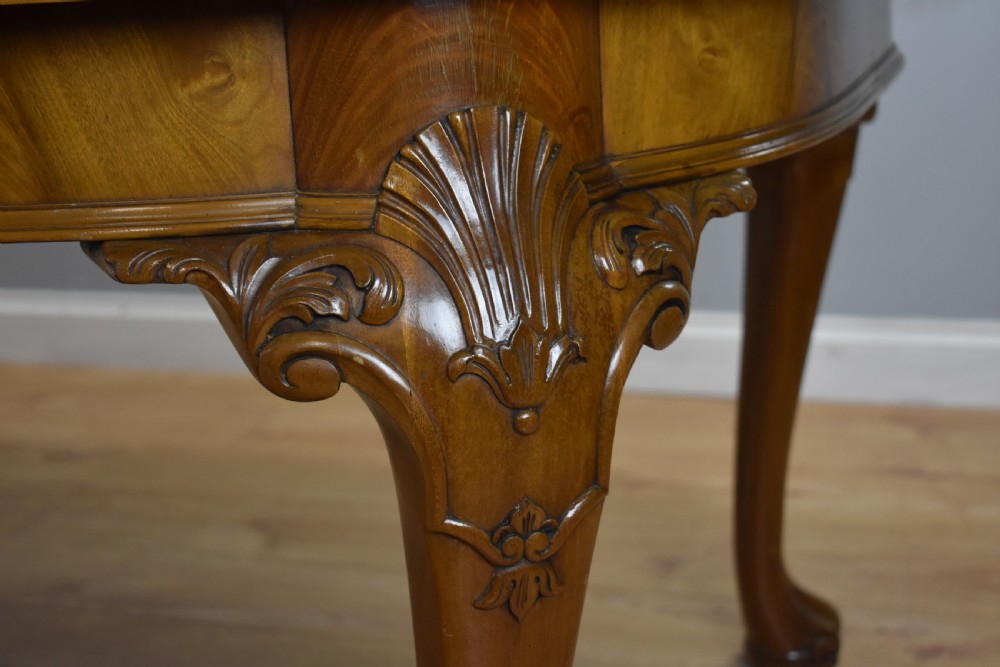Antique Figured Walnut Dining Table View IX