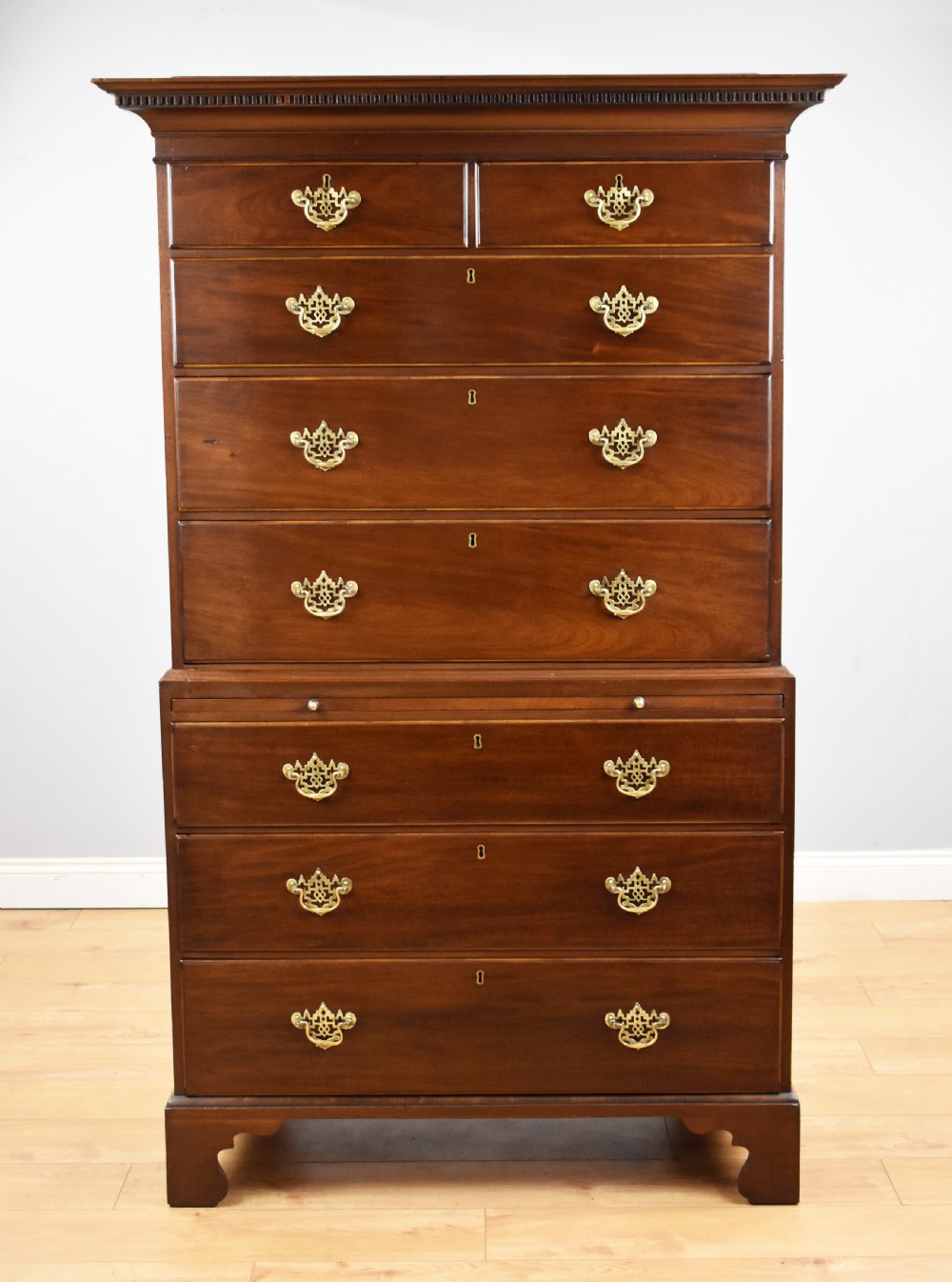 George III Mahogany Chest on Chest View II