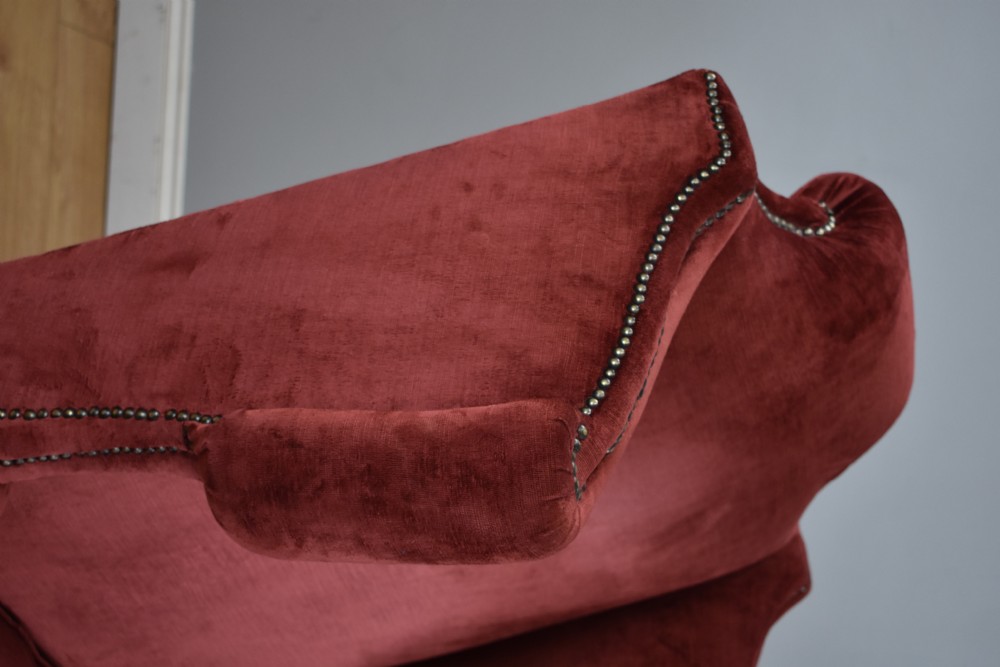 Pair of Antique Wing Back Armchairs View VIII