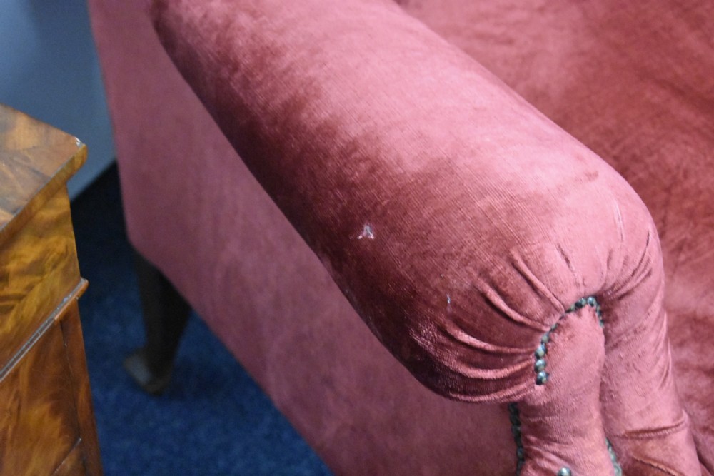 Pair of Antique Wing Back Armchairs View XI