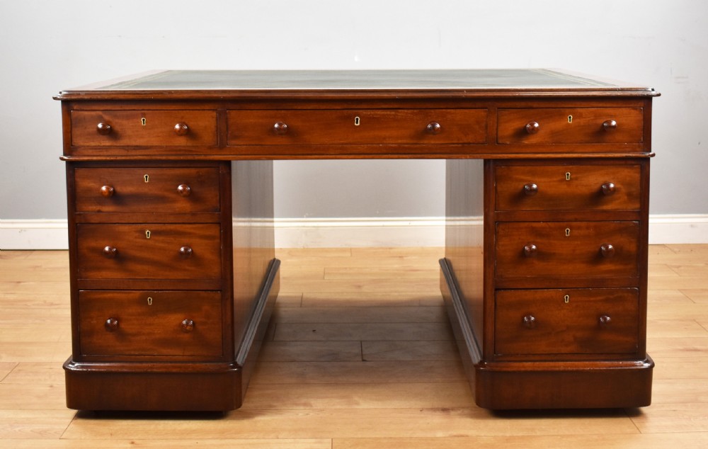 Victorian Mahogany Partners Desk