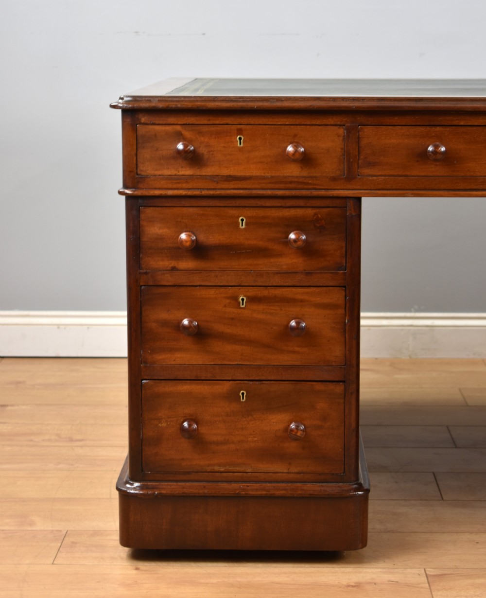 Victorian Mahogany Partners Desk View III