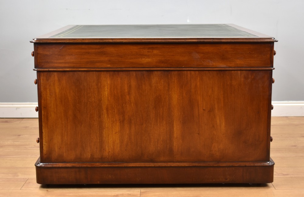 Victorian Mahogany Partners Desk View VII