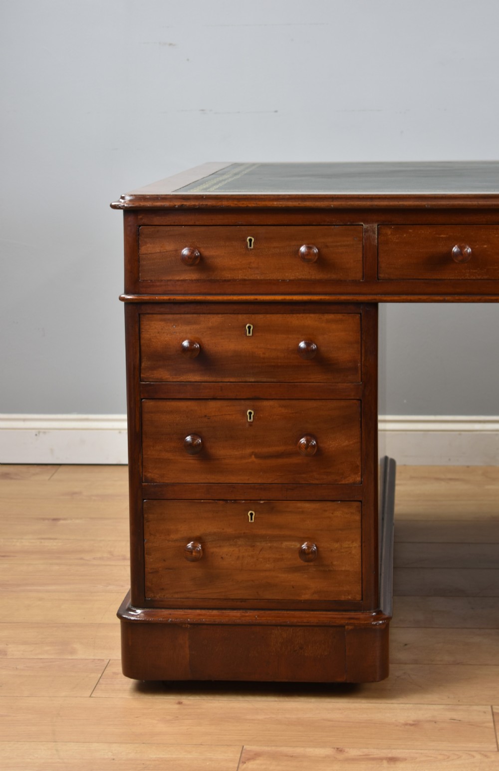 Victorian Mahogany Partners Desk View X