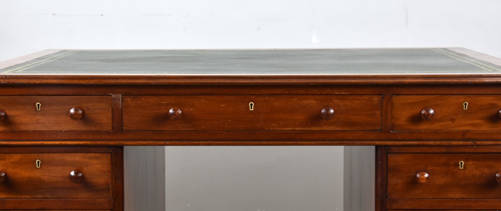 Victorian Mahogany Partners Desk View XI
