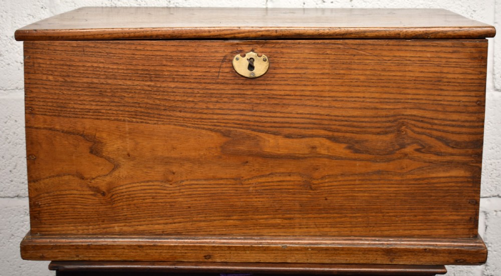 George III Elm Deed Box