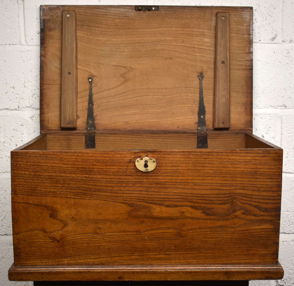 George III Elm Deed Box View VIII