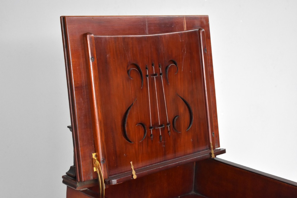 Victorian Mahogany Inlaid Art Nouveau Music Cabinet View III