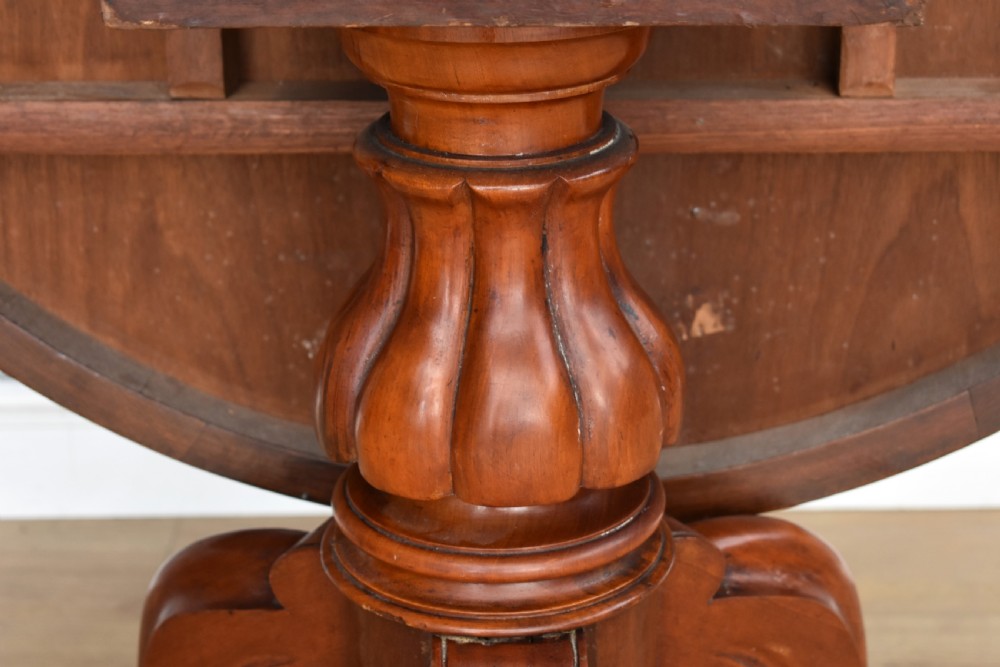 Victorian Mahogany Circular Dining Table View IV