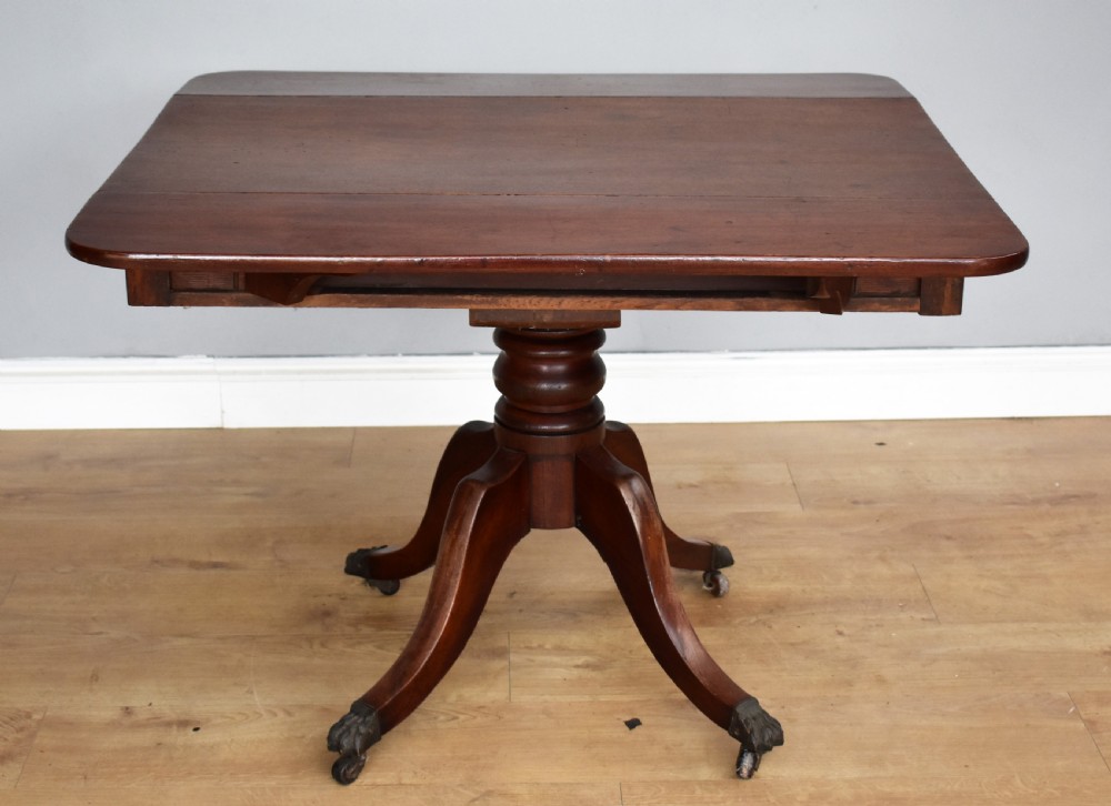 Regency Mahogany Drop Leaf Table View IV