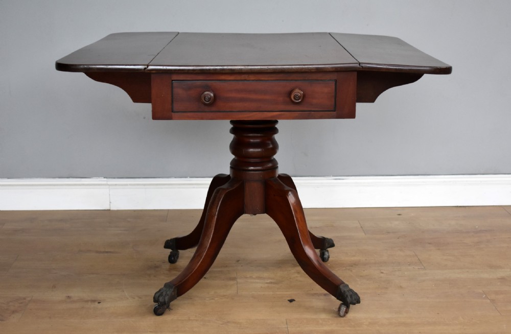 Regency Mahogany Drop Leaf Table View V